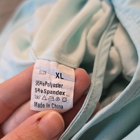 Light Blue Button-Front Midi Dress - Picture 6 of 6